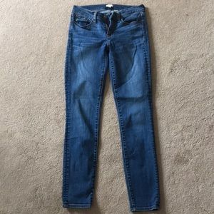J. Crew Medium Wash Toothpick Jeans LONG